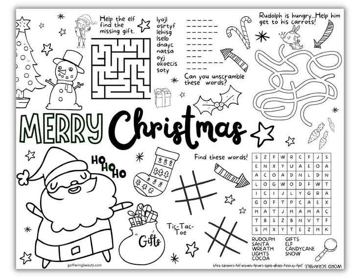 christmas activity sheets printable christmas activity sheets printable