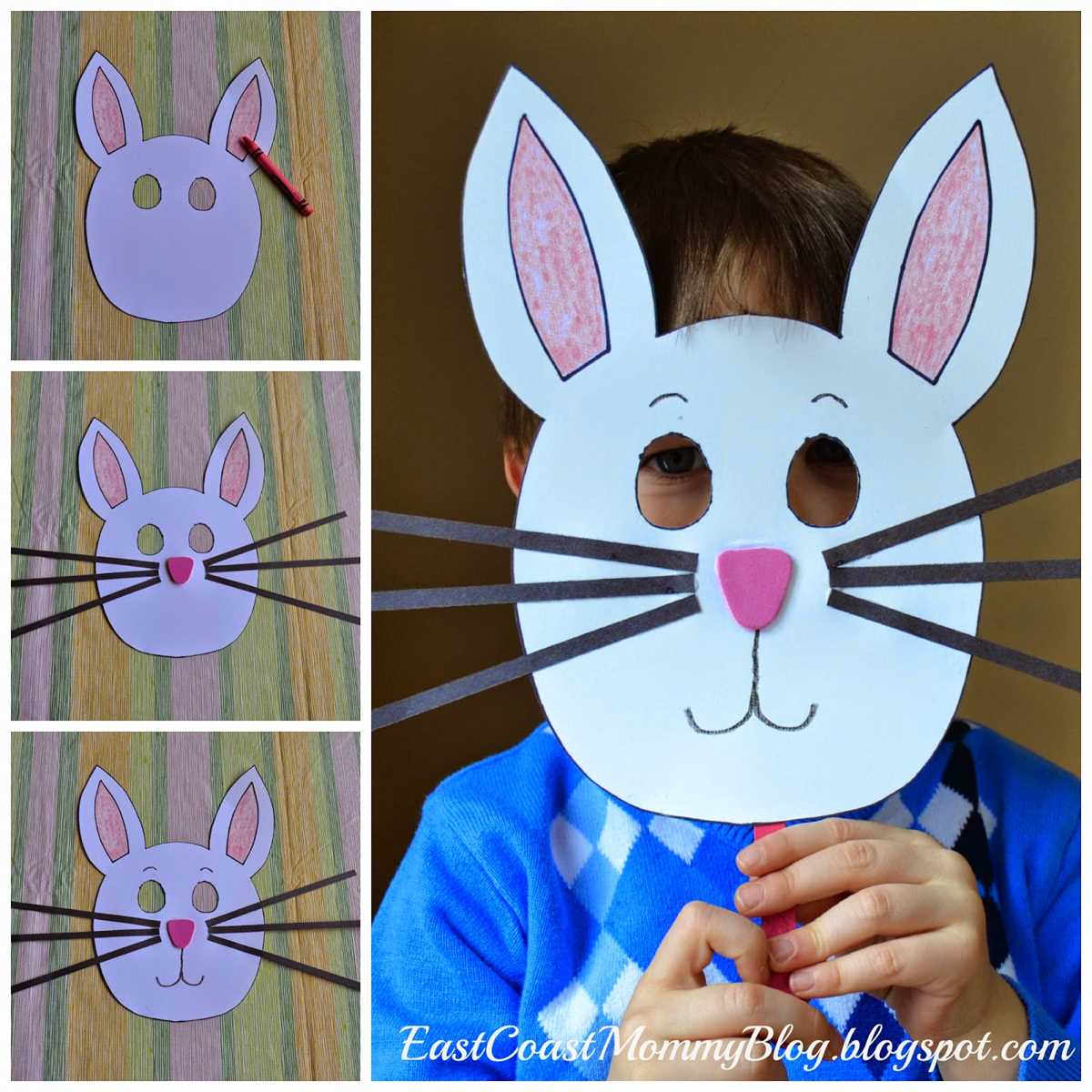 free printable bunny face template free printable bunny face template