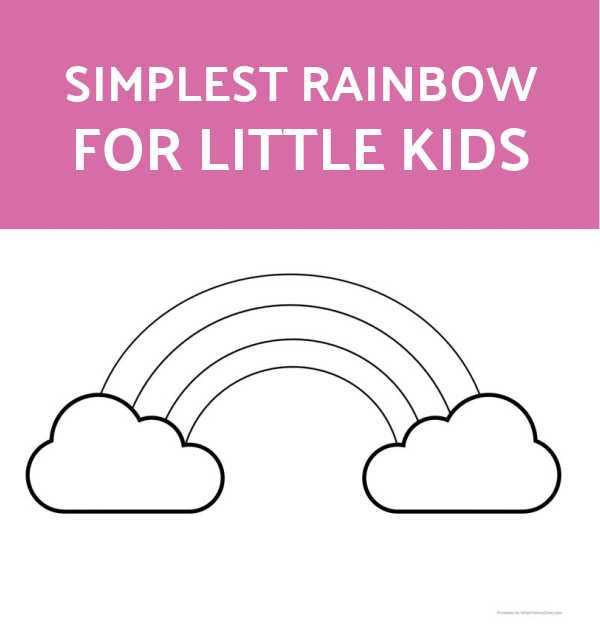 rainbow template printable