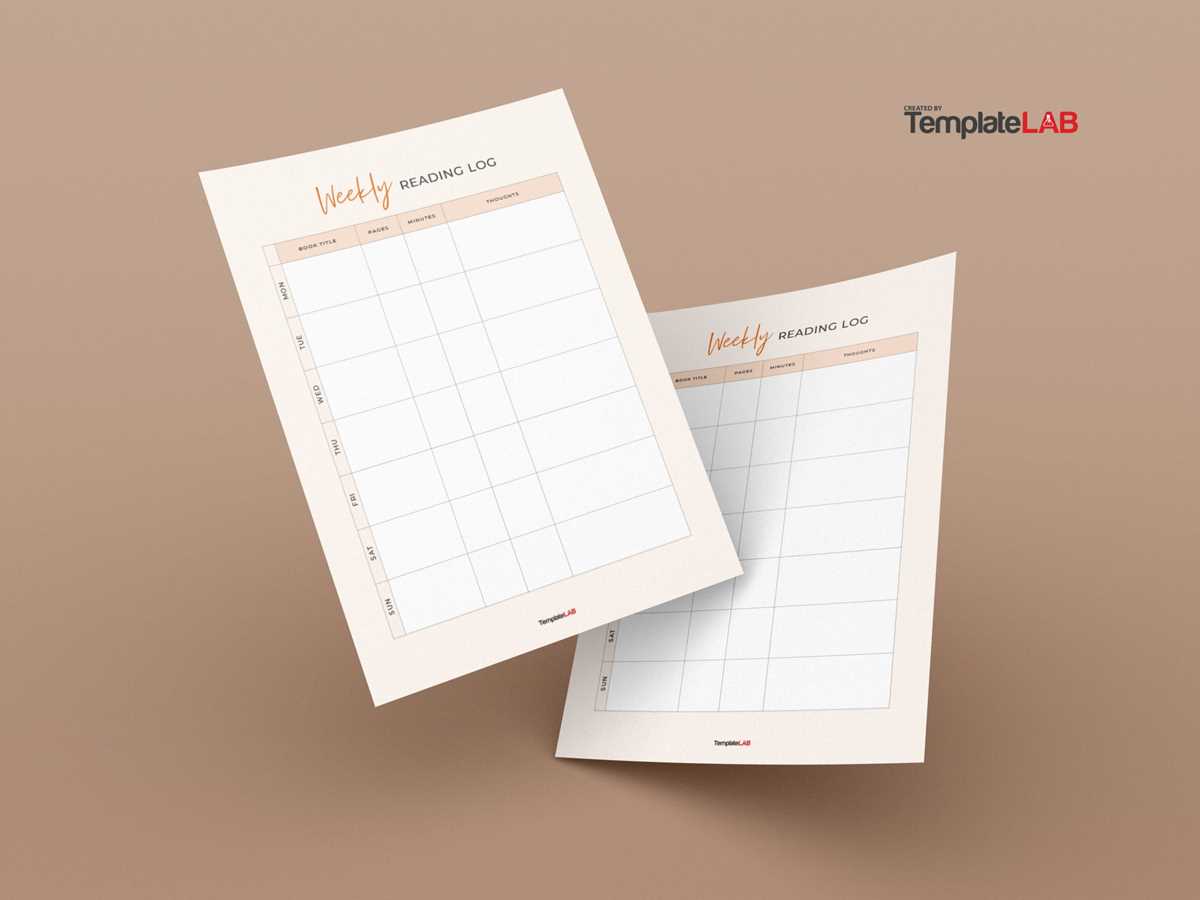 reading log free printable