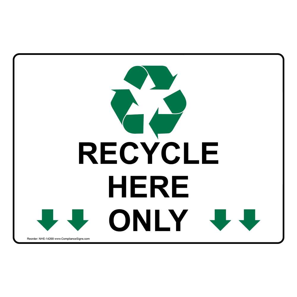 recycling signs printable