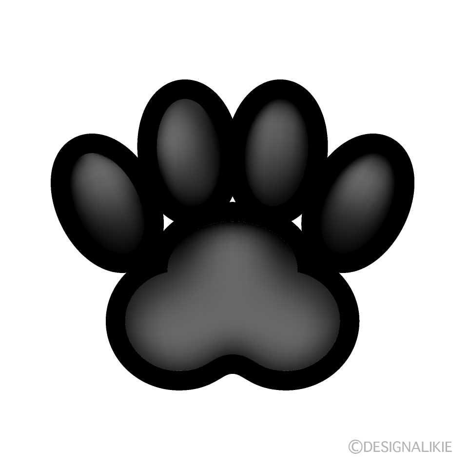 printable paw print clip art