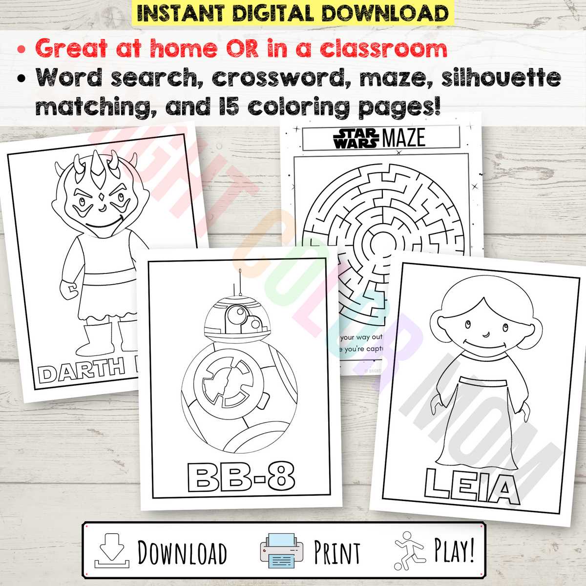 printable star wars activity sheets