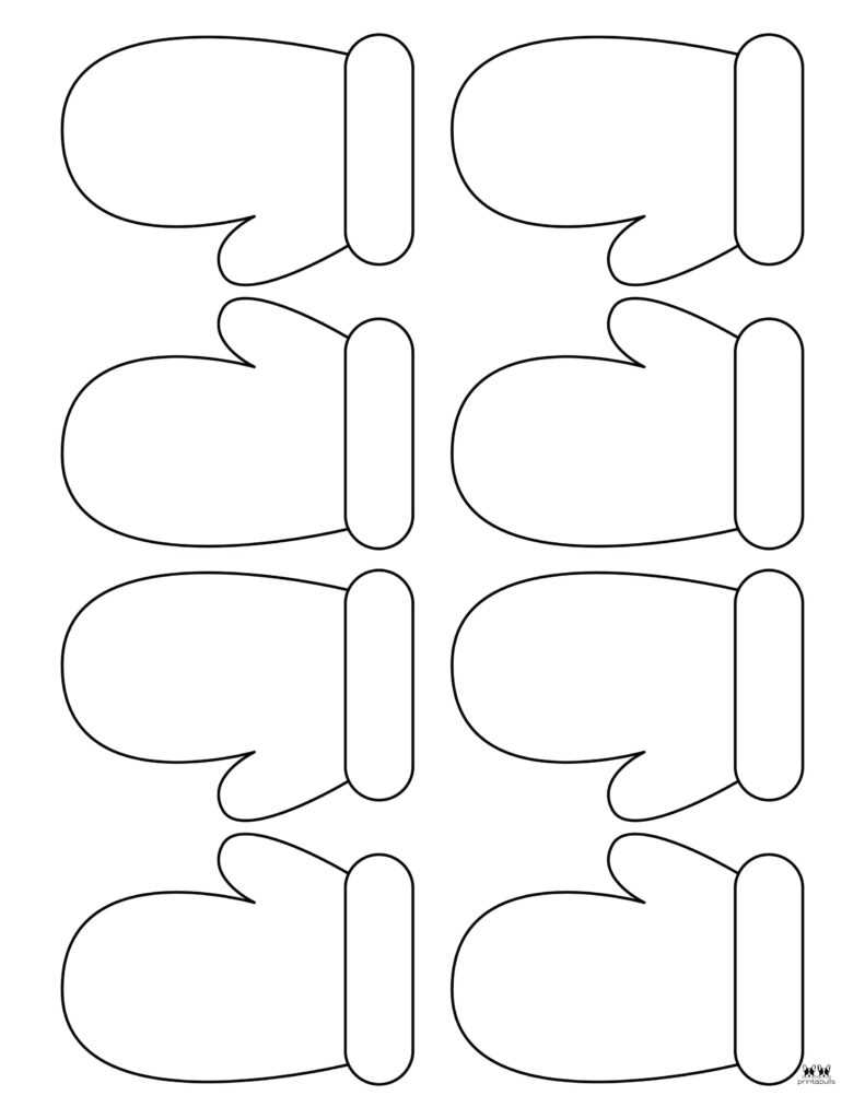 printable mitten coloring page