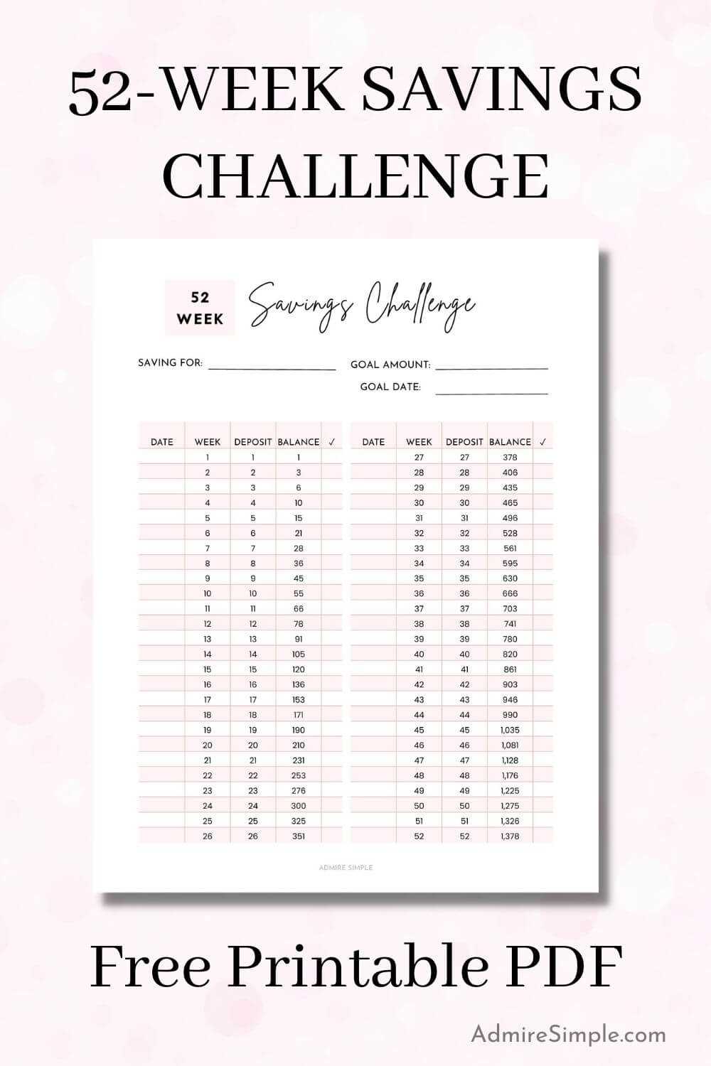 free printable savings challenge free printable savings challenge
