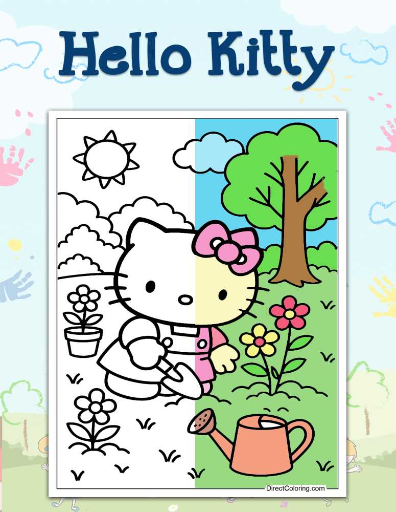 hello kitty printable coloring pages