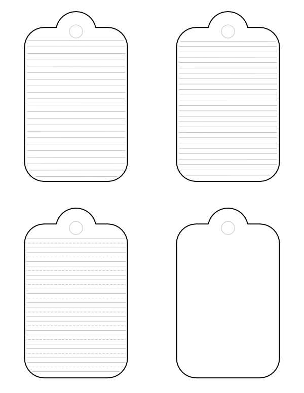 free printable tag template