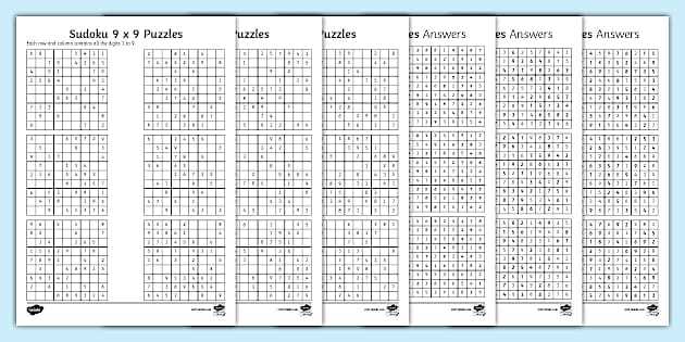 printable sudoku medium