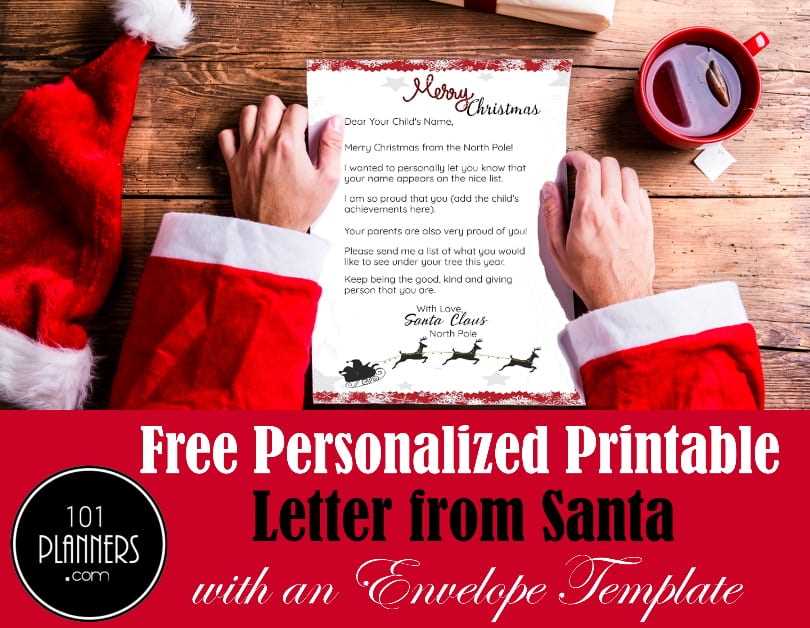 santa letter free printable
