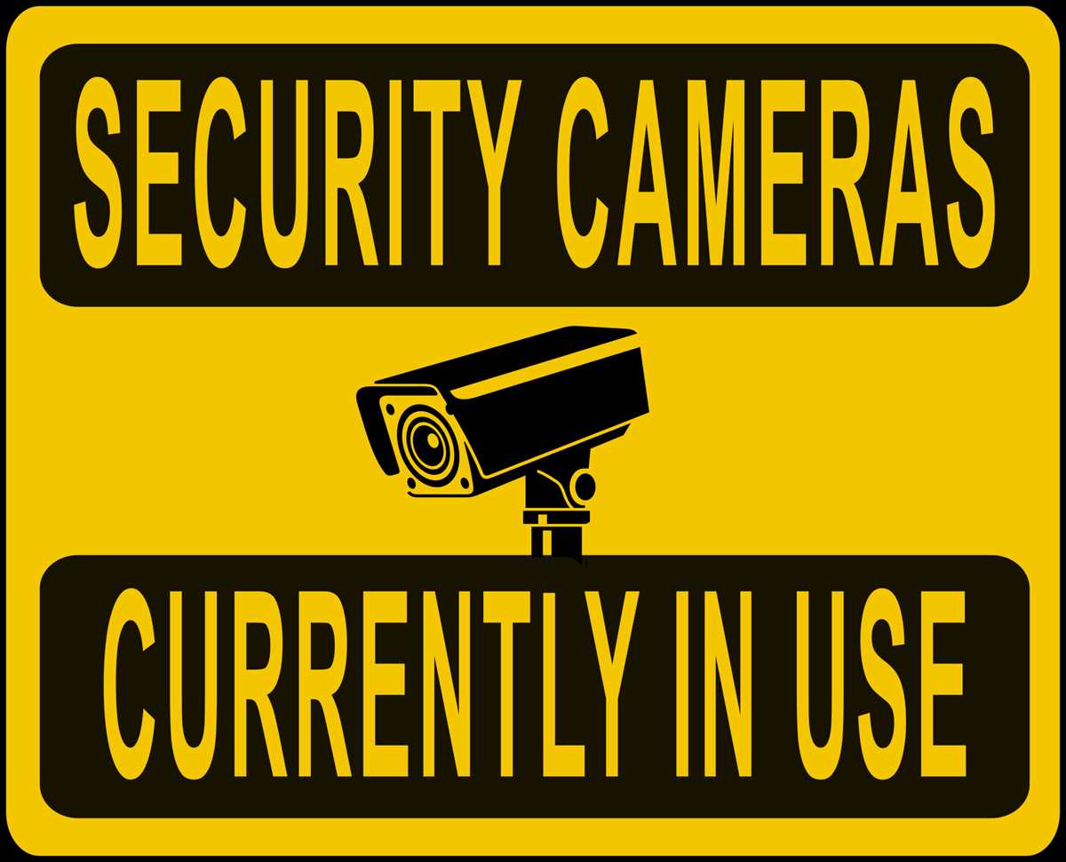 security camera in use sign printable