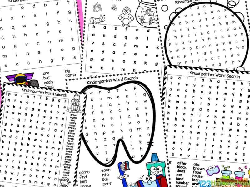 kindergarten word search printable free kindergarten word search printable free