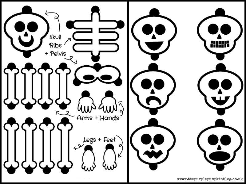 cut out printable skeleton bones