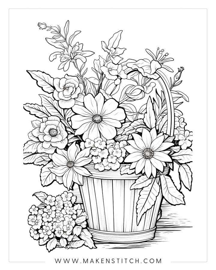 free printable flowers to color free printable flowers to color