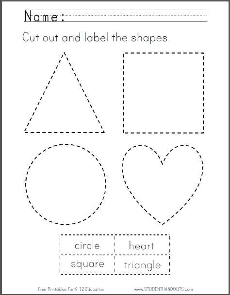 shape template printable