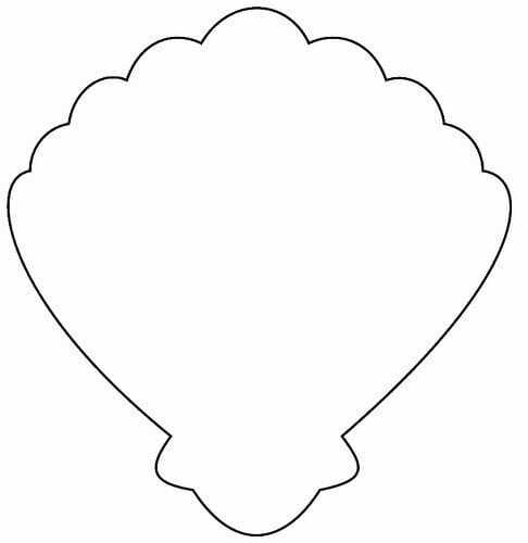 shell stencil printable shell stencil printable