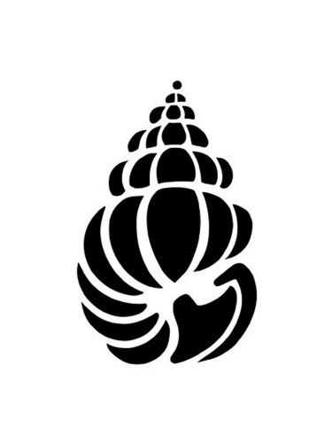 shell stencil printable