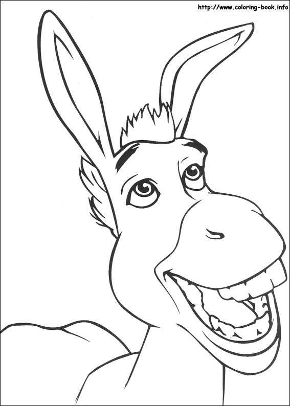 shrek printable coloring pages