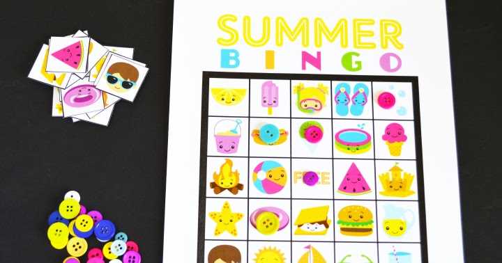 free summer bingo printable