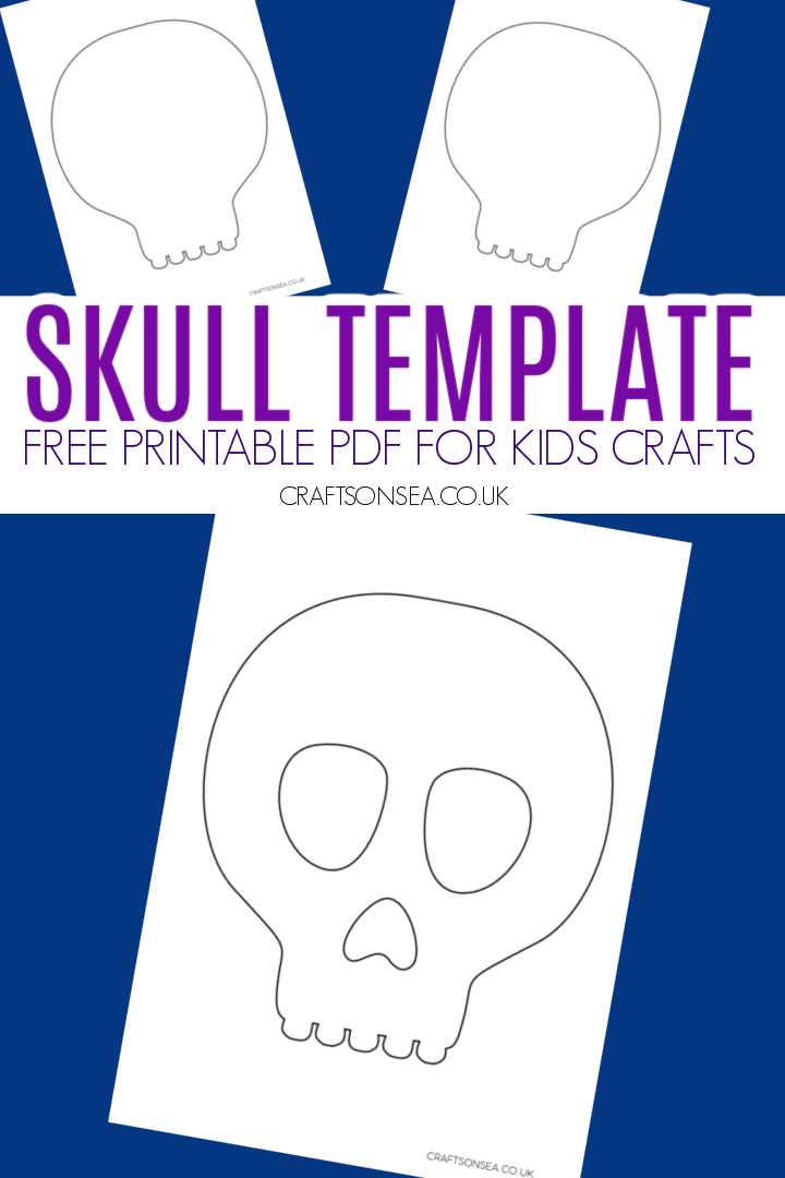 skull template printable