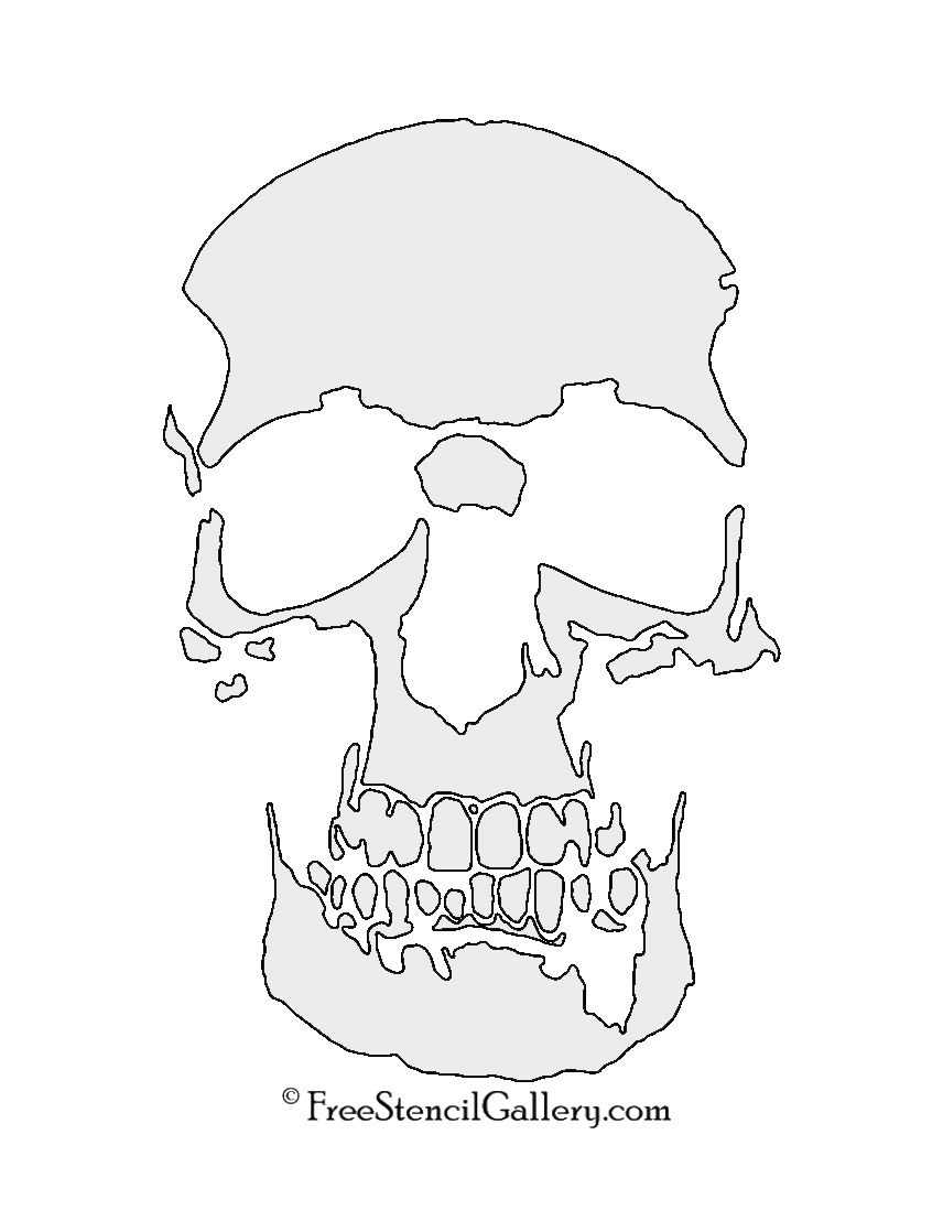 skull template printable