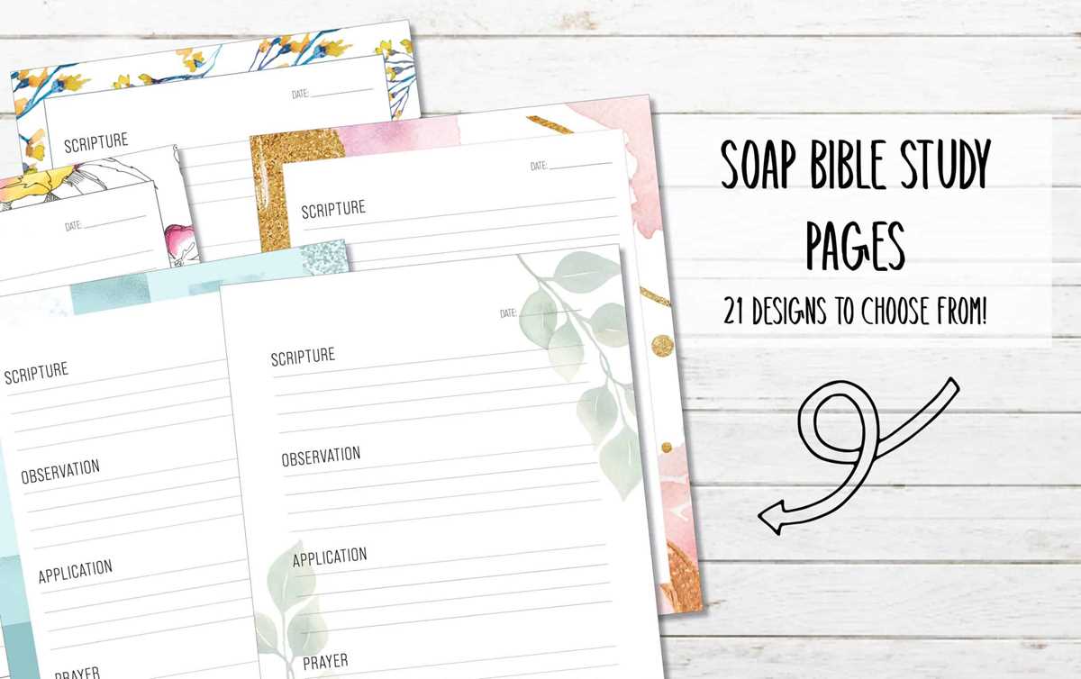 soap bible study method free printable