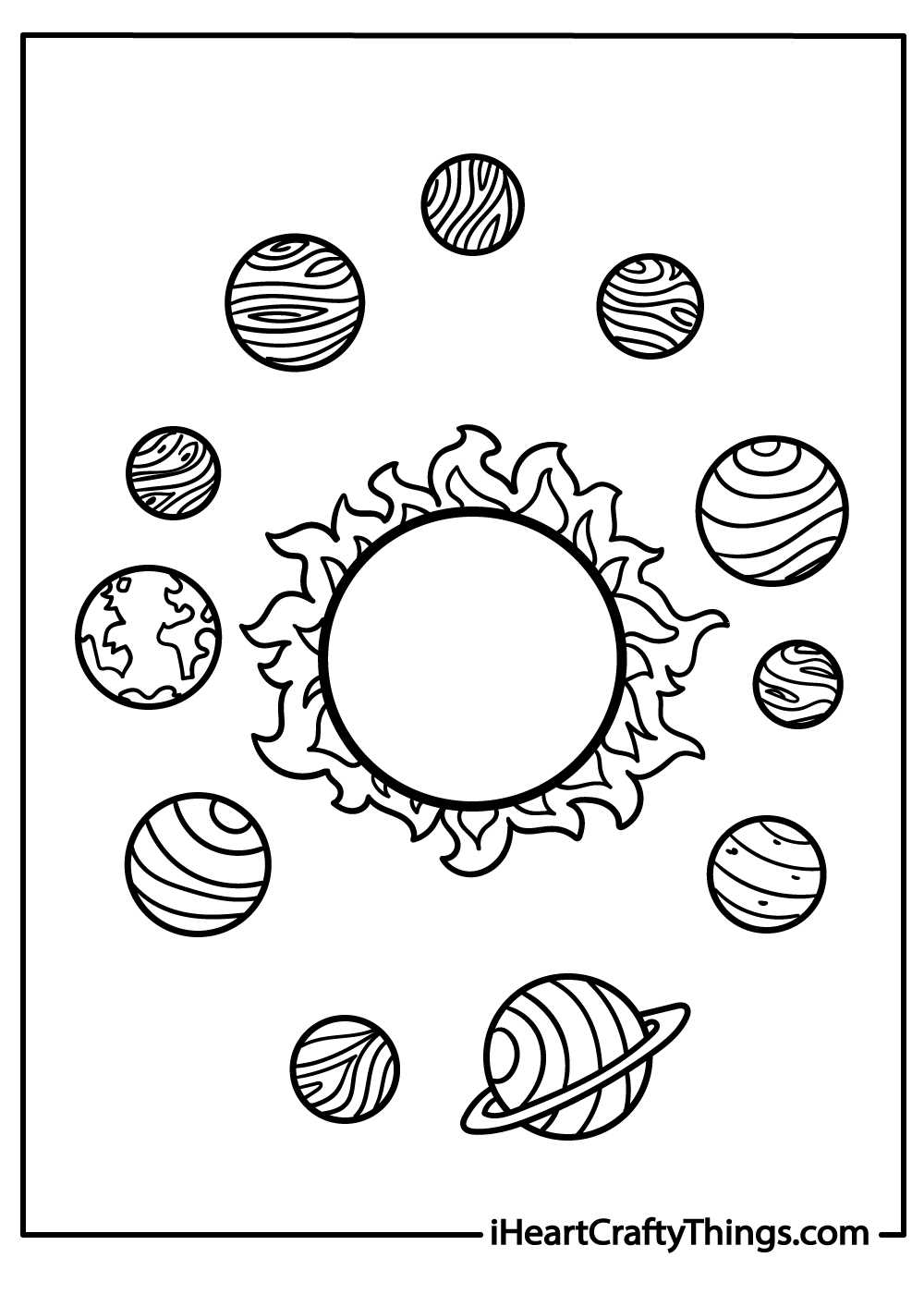 solar system free printables