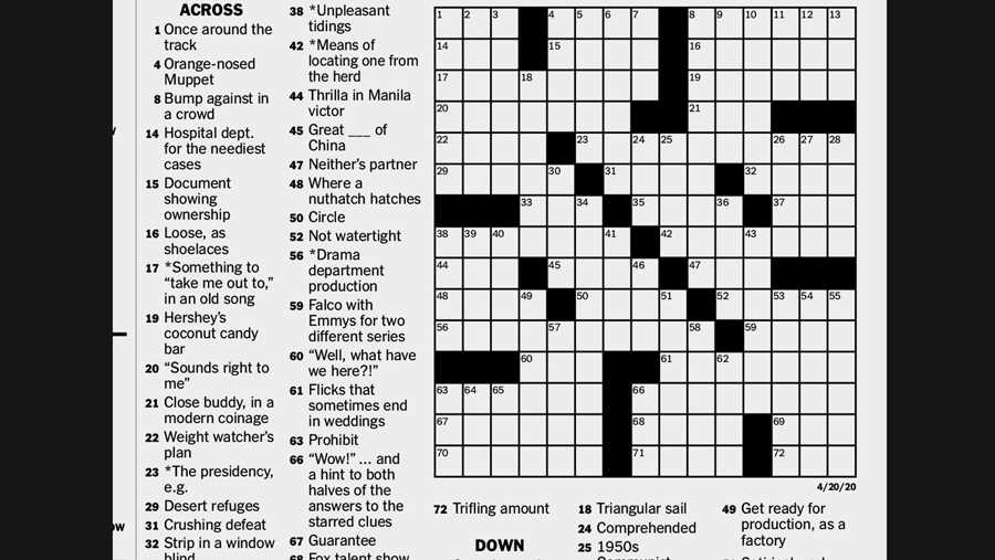 some printable files nyt