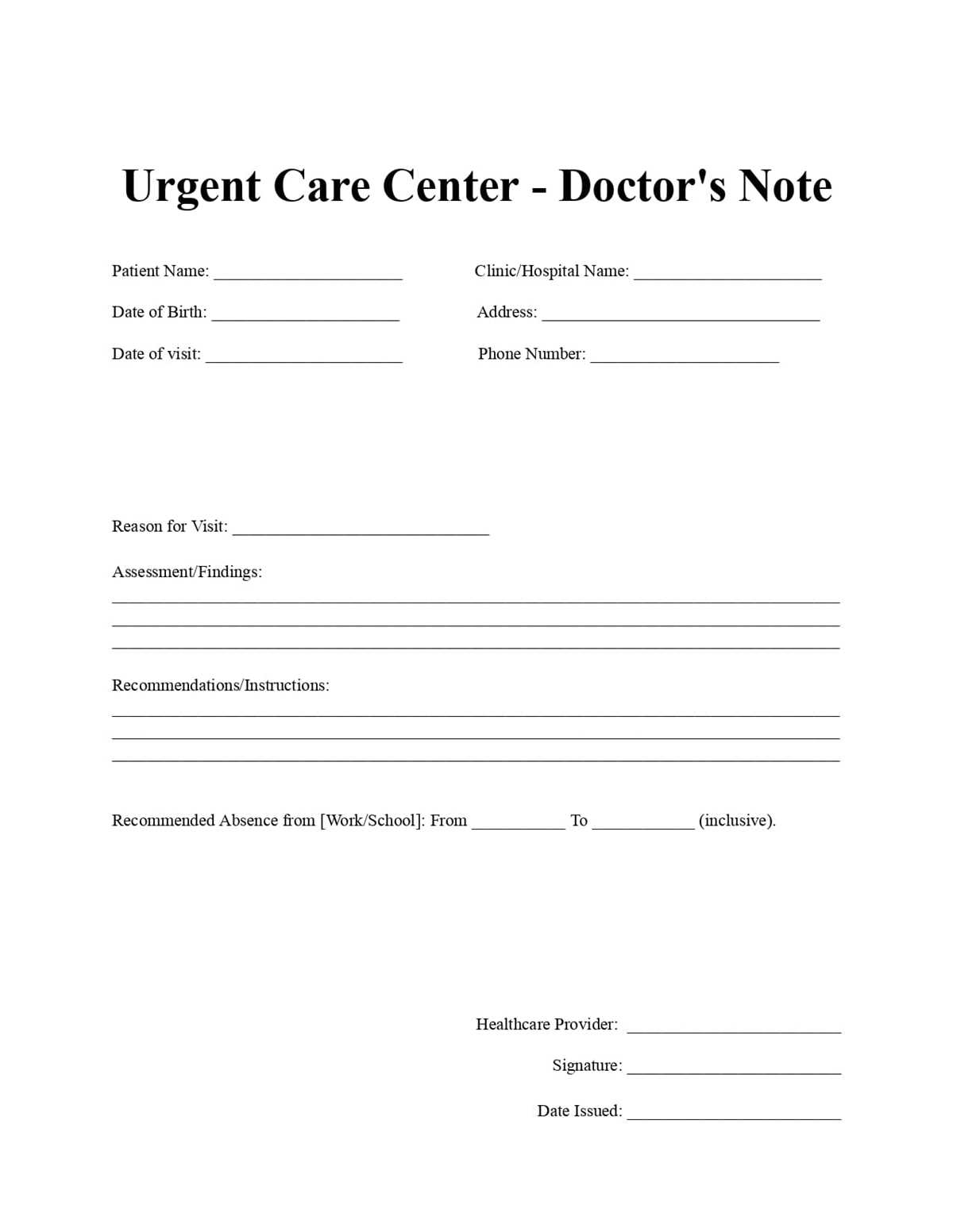 free printable dr note free printable dr note