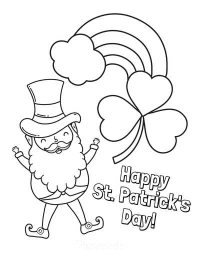 st patricks day coloring printables