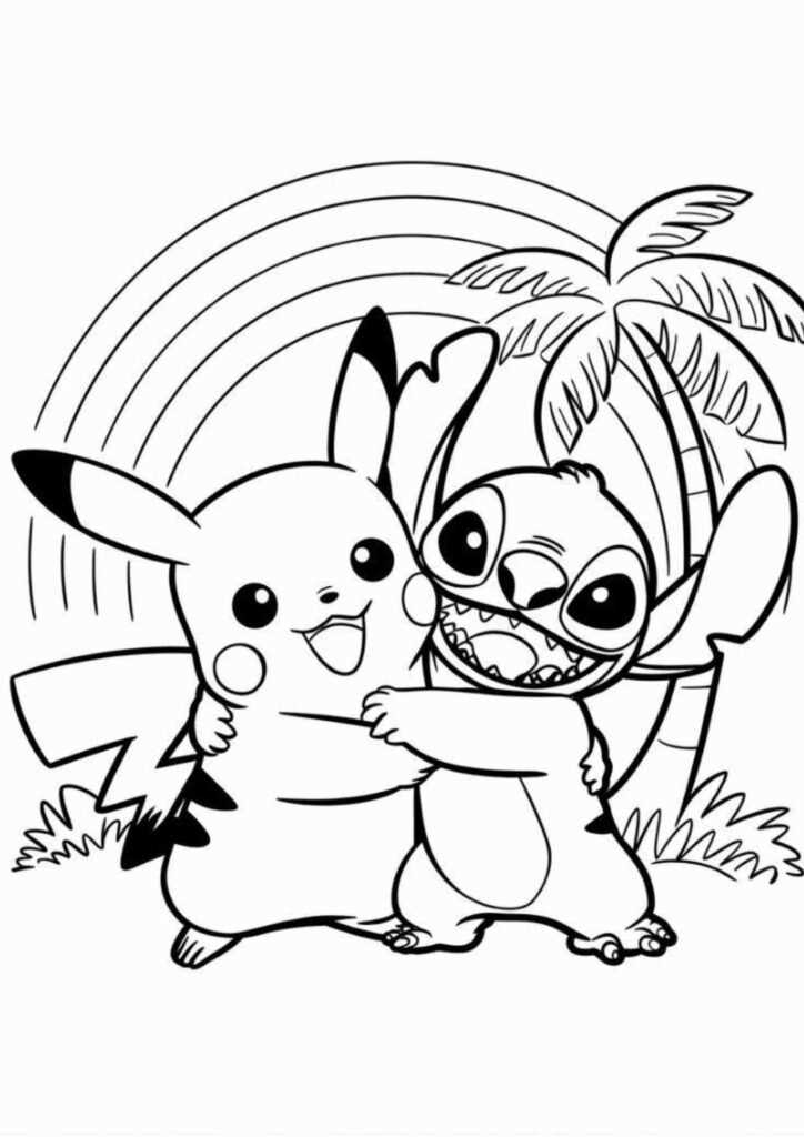 stitch printable coloring page