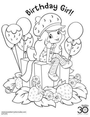 strawberry shortcake printable