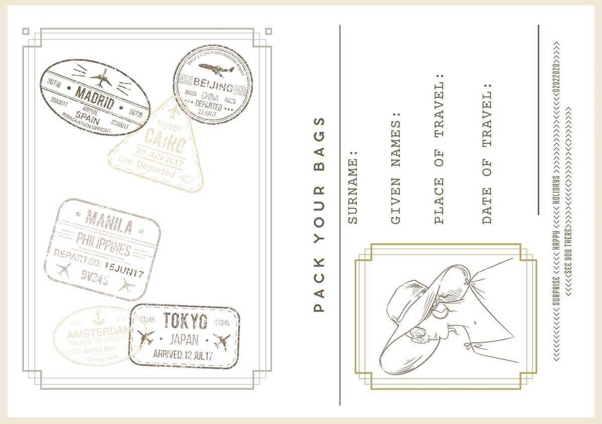 passport book printable editable passport book printable editable