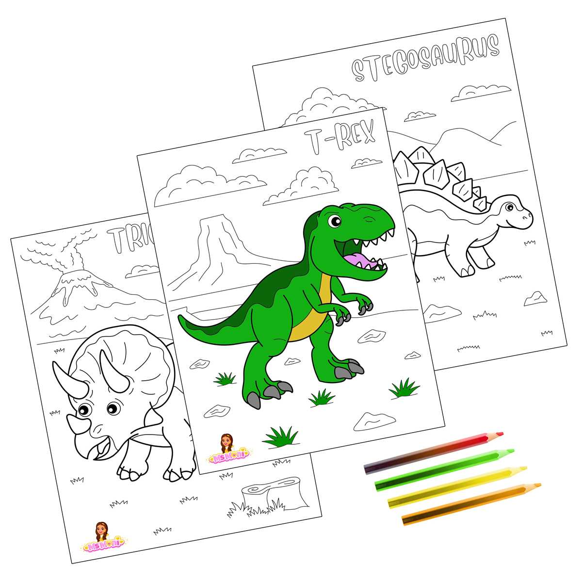 t rex coloring page printable