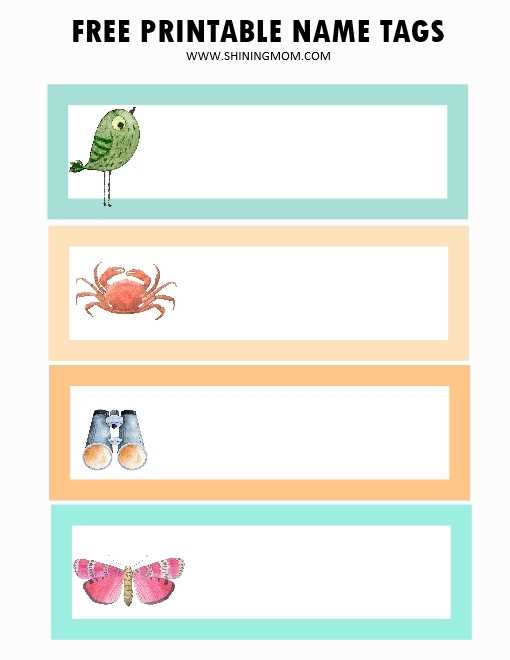 free editable name tags printable