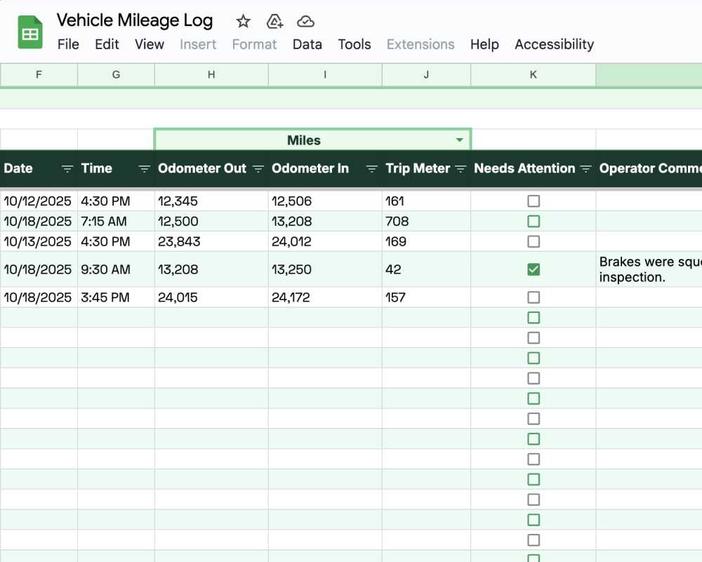 mileage logs printable mileage logs printable