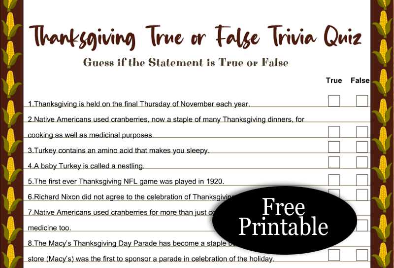 thanksgiving trivia questions and answers printables thanksgiving trivia questions and answers printables