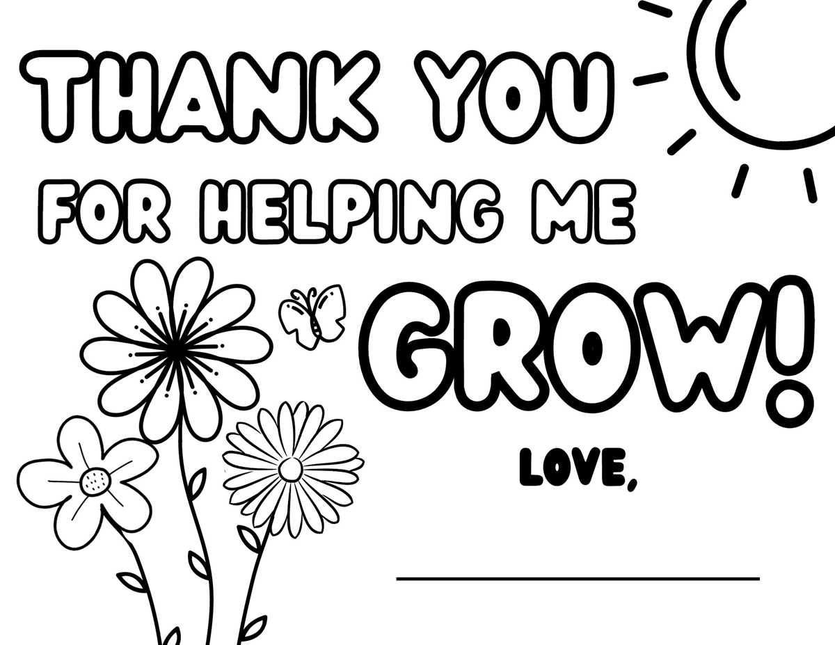 thank you for helping me grow card free printable