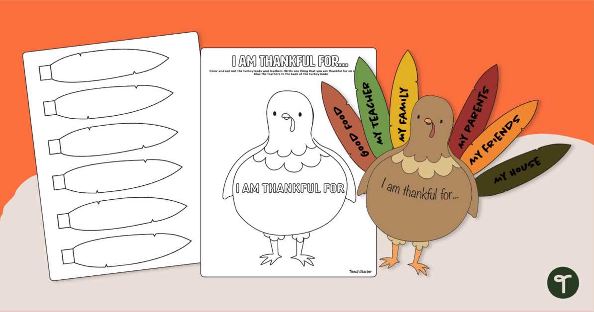 thankful turkey free printable