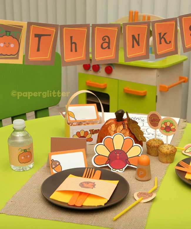 thanksgiving decorations printable