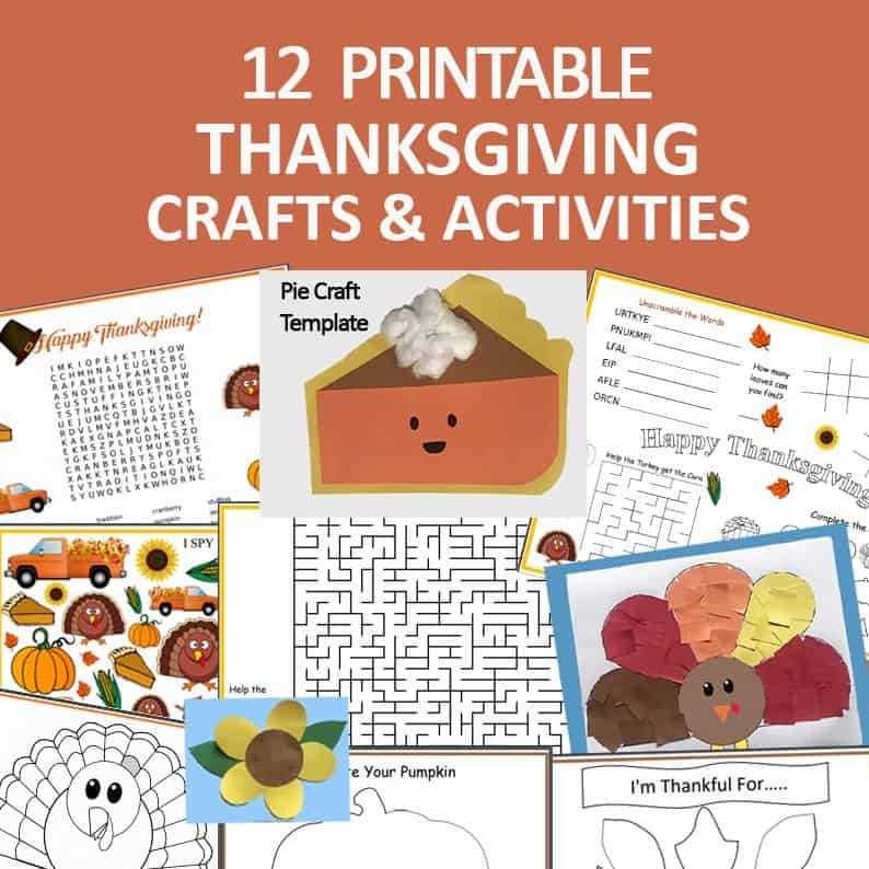 thanksgiving printable crafts