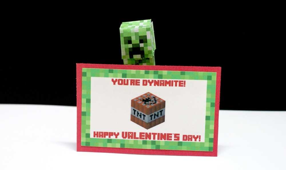 minecraft valentines printable minecraft valentines printable