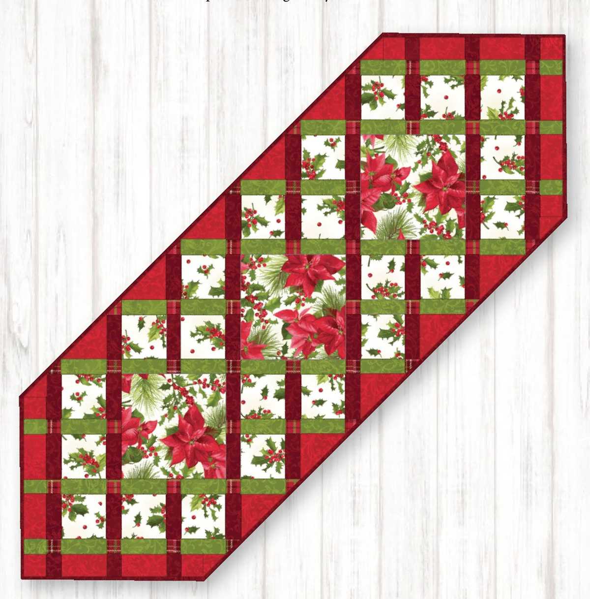 printable quilted christmas table runner patterns free easy