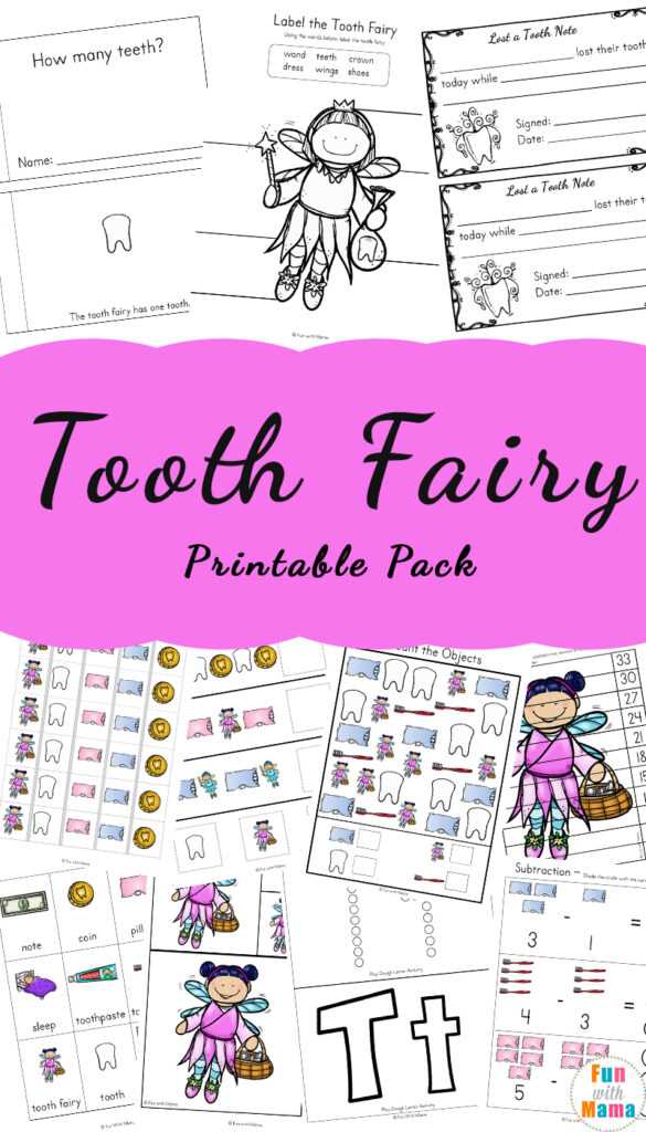 tooth fairy printable note free