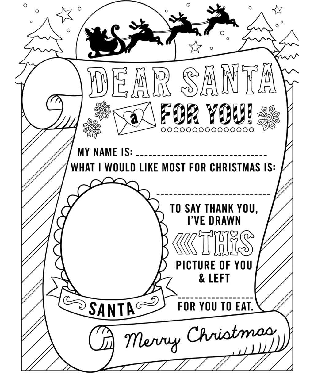santa coloring pages printable free santa coloring pages printable free