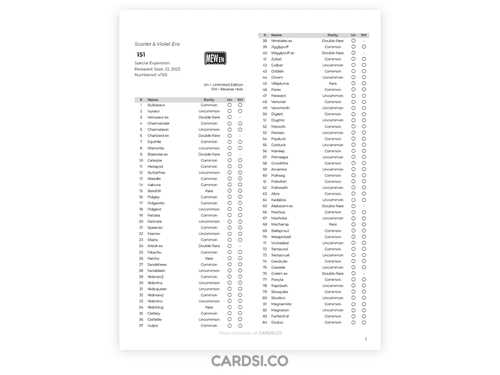 pokemon checklist printable pokemon checklist printable