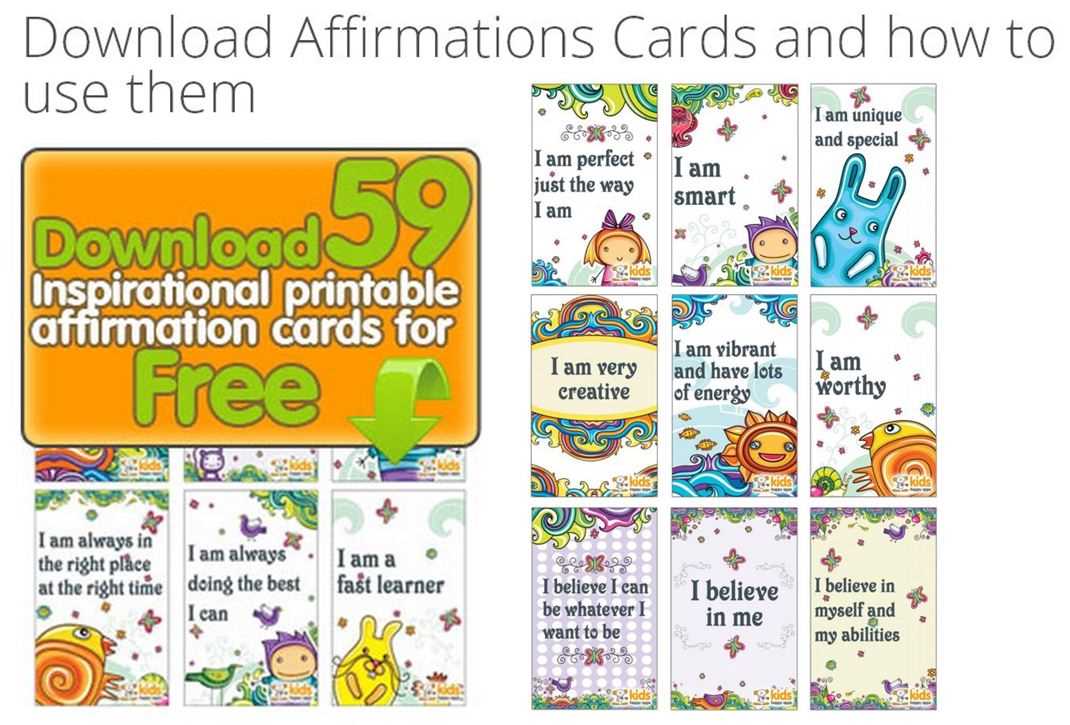 affirmations for kids printable affirmations for kids printable