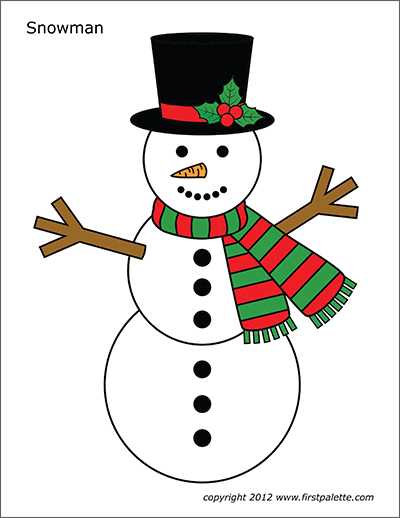 free snowman printable
