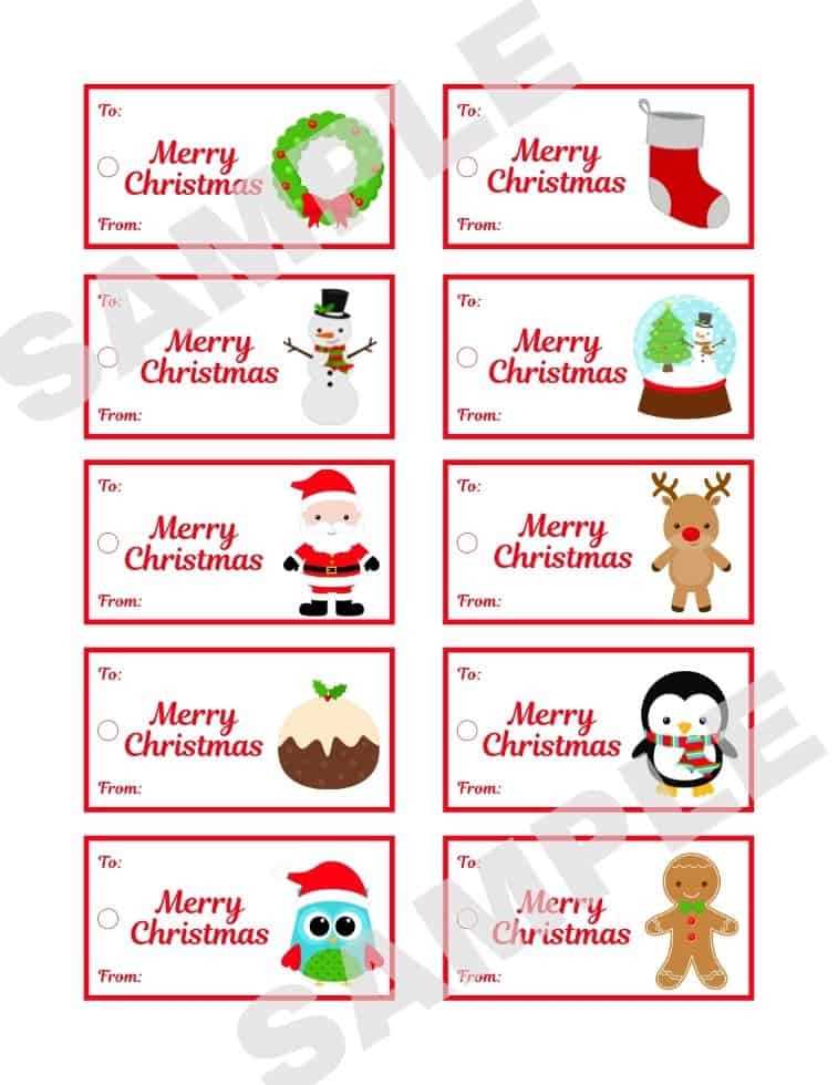 printable christmas gift tag templates free