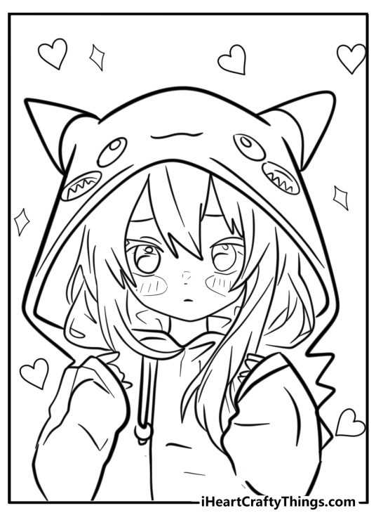 printable anime coloring pages printable anime coloring pages