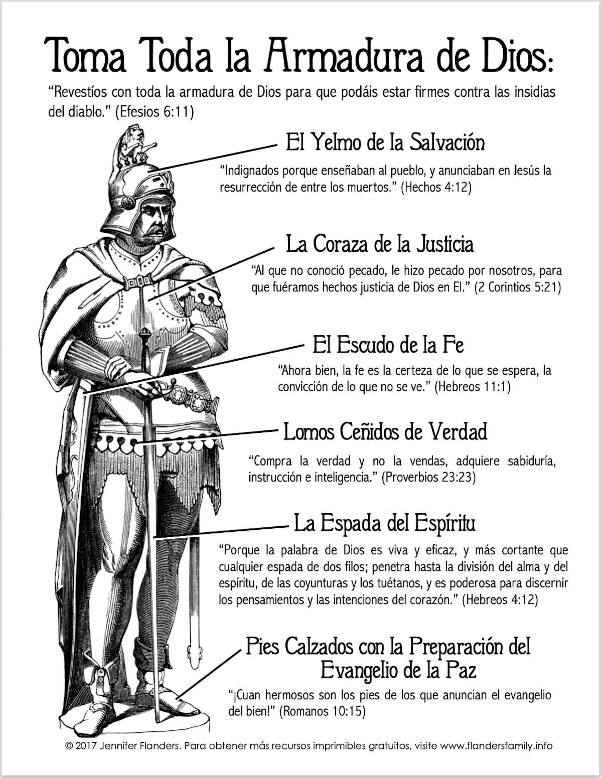 armour of god printable armour of god printable